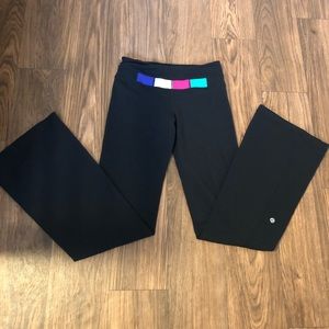 Lululemon yoga pants colorblock waist
